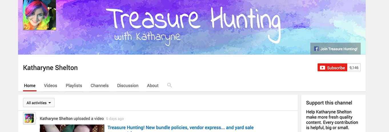 Treasure Hunting with Katharyne YouTube Page